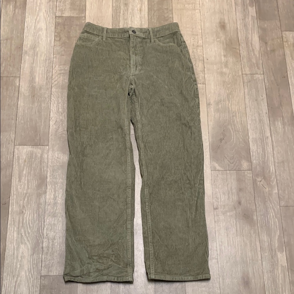 Womens Hollister Corduroy‎ High Rise Dad Straight Leg Pants